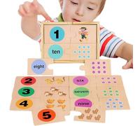 Xvilmaun Rompicapi Matematici,Giocattoli Educativi In Legno Per Imparare A Contare - Attività Di Apprendimento Interattive Per Scuola Materna