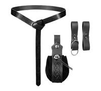 Xvilmaun Set di accessori per costume da pirata, da donna, stile rinascimentale, con cintura, per feste di Halloween, cosplay, feste, teatro, eventi, servizi fotografici, festival, adulti, matrimoni