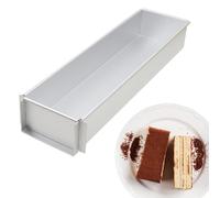 Xvilmaun Stampo per Torta Tiramisù | 15,74x3,93x2,36 in teglia antiaderente, tortiera - Teglia da forno rettangolare per la festa di compleanno di nozze, teglia per torta di cheesecake in chiffon