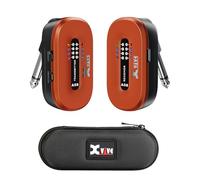 Xvive A58 - Sistema per chitarra wireless da 5,8 GHz, trasmettitore ricevitore per pickup attivo o passivo per basso elettrico/acustico, arancione