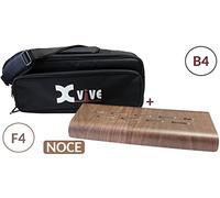 XVIVE F4+B4 FLOORBOARD PORTA PEDALI IN LEGNO DI NOCE PER PEDALINI SINGOLI FLOOR BOARD + BORSA ORIGINALE + ACCESSORI IN BUNDLE