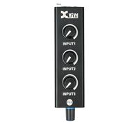 XVIVE PX-A - Mixer Audio a 3 Canali con Alimentazione PoE o Batterie AAA e Amplificatore Cuffie Individuale - Trasmissione del Segnale LossLess Cat 5 per Lunghe Distanze, Ideale per Tecnici del Suono