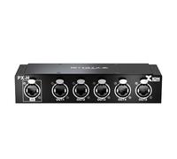 XVIVE PB-H- Mini Mixer Audio con 1 Ingresso Cat 5 e 5 Uscite Cat 5, Hub Ethernet per Configurazioni di Rete Audio, Da Utilizzare con Cavo Multiplo Snake PX-B, Adattatore per Installazione Rack Incluso