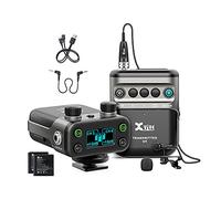 Xvive U5 Sistema Microfonico Lavalier Wireless 2,4 Ghz Dual Channel per Fotocamera DSLR, Videocamera, Registratore, Smartphone per la Registrazione di YouTube TikTok Vlogging