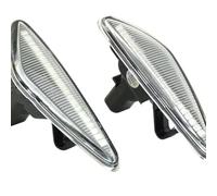 XVMKFCF Auto Indicatori Direzione Indicatore Direzione Dinamico Specchietto Laterale Lampeggiante Sequenziale Compatibile Con Nissan Per Lafesta Per Highway Per Star 2011-2017(White)