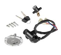 XVMKFCF Interruttore accensione della Compatibile con per FZ6 per FZ6R per FZ6N per FZ6S 2004-2015 per FZ6R 2004-2016 Chiavi di Blocco Dell'interruttore di Accensione per Moto Tappo del Serbatoio