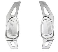 XVMKFCF Paletta del Cambio al Volante Compatibile con S5 2016 2017; per S6 2015; per RS3 per Sport 2015 2016; Paddle del Cambio al Volante Dell'auto, Prolunga per Paddle, 2 Pezzi(Silver)
