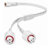 Xvolt Kit di prolunga permanente per luci esterne a Y, da 1 maschio a 2 femmina, kit di giunzione a 3 pin, compatibile con luci da esterno Govee 2 modelli della serie Elite H705D H705E H705F H805A