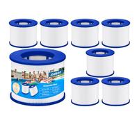 XVOYDT 8 filtri di ricambio per vasca idromassaggio gonfiabile, cartuccia con filettatura a vite per filtro Infinite Spa, Clever Spa, 75 x 100 mm, altezza 75 mm