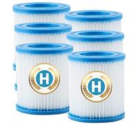 XVOYDT Cartuccia Filtro Piscina Tipo H per Intex, cartucce filtranti compatibili con Pompe Filtro Intex 28601/28602 Filtro Pompa Tipo H, per filtri idromassaggio (6 Pezzi)