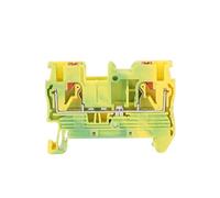 XVPTGKY 10Pcs PT2.5-PE Push-in alimentazione a terra attraverso messa a terra di protezione PT 2.5PE Connettore elettrico Din Rail Morsettiera PT 2.5-PE