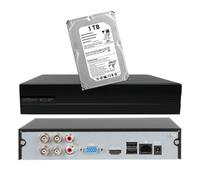 XVR Dahua 4 canali 5 MPX Ultra HD P2P Cloud analisi Video con Hard Disk 1 TB BNC