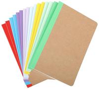 Xvvirnt Confezione da 16 quaderni per composizione, copertina in carta kraft con dorso arcobaleno, diari di viaggio a righe per casa, ufficio, scuola, 60 pagine/30 fogli, 21,1 x 14 cm, formato A5, 8