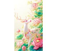 XvvwEndlessx 11CT Kit Punto Croce Prestampato Ricamo Starter Kit Sogno Di Mare Di Fiori 2 DIY Decorazione Domestica Set Da Ricamo Per Principianti, Adulti E Bambini 40×50Cm