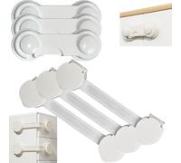 XVZ Armadietto di sicurezza per bambini, 6 pezzi, 2 misure, autoadesivo, per cassetti, armadio, forno, coperchio WC, frigorifero