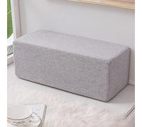 XWanitd Cuscino per braccioli, rettangolare, spesso, per divano, bracciolo, lungo, per comodino, lavabile, 20 x 20 x 50 cm, colore: grigio