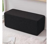 XWanitd Cuscino per divano, cuscino rettangolare, per divano, bracciolo, cuscino lungo, per comodino, lavabile, 15 x 15 x 80 cm, colore: nero