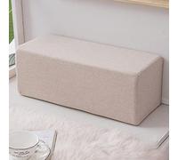 XWanitd Cuscino rettangolare spesso per divano, per testiera e comodino, lavabile (20 x 20 x 40 cm, beige)