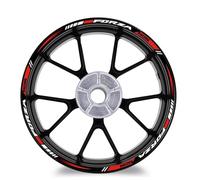 XWDPDNHHD Adesivi Cerchi Adesivi per Cerchioni da 17″15″ per Motociclette Adesivi per Mozzi Ruota Riflettenti Set per H&Onda per Forza 125 250 300 350 750 MF13 Adesivo Riflettente(Colore 5)