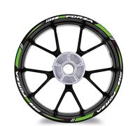 XWDPDNHHD Adesivi Cerchi Adesivi per Cerchioni da 17″15″ per Motociclette Adesivi per Mozzi Ruota Riflettenti Set per H&Onda per Forza 125 250 300 350 750 MF13 Adesivo Riflettente(Colore 1)