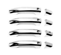 XWDPDNHHD Coprimaniglia Esterna Per Auto, Parti Di Ricambio Per GMC Per Hummer EV 2024, Cornice Per Maniglia Esterna Copertura Maniglia Portiera(Argento,4 Foro intelligente)