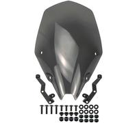 XWDPDNHHD Parabrezza Sportivo da Moto Touring per K&awasaki Z500 Z-500 2024 2025, Accessori Modificati Parabrezza E Deflettori Moto(Fumo)