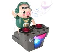 Xweptuy DJ Swinging Piggy Giocattolo con Luce e Musica Carina Danza Pig Giocattoli 3 Canzoni Disponibili DJ Che rimbalzano i Regali per Giocattoli per per Bambini Senza Batteria