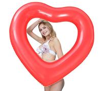 Xweptuy Float di Piscina Carina a Cuore, 47.2x39.4 Piscina Gonfiabile, Tubi in PVC Impermeabili, Anello di Nuoto Divertente per la Festa di Addio al Nubilato da Spiaggia per Adulti