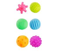 Xweptuy Palline sensoriali per Bambini 6 Pezzi Palline da Massaggio con Cattura a Mano per Bambini con Suono BB da afferrare colorato per