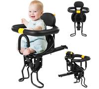Xweptuy Sedile per Bici per Bambini, Sedile per Bici per Bambini a Montagna Anteriore Regolabile, Bambino con Pedali Pieghevoli e re