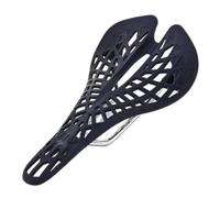 Xweptuy Sella per Bicicletta in plastica, Traspirante, ergonomica, per Bici Cava, Nera, per Andare in Bicicletta