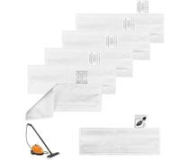 XWGKLN 5 panni in microfibra per pavimenti compatibili con Karcher EasyFix SC2 SC3 SC4 SC5, accessori per la pulizia a vapore ripetibili (bianco)
