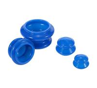 XWGlory 4pcs / Set Silicone Cupping Therapy Set Vacuum Cups Kit Per Rilassamento Di Cellulite Rilassamento Agopuntura Cupping Muscle Massage Jars