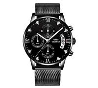 XWGlory Orologio Al Quarzo Da Uomo In Pelle Mesh Impermeabile Impermeabile