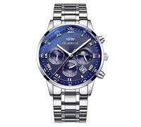 XWGlory Orologio Analogico Cronografo Da Polso Da Uomo Al Quarzo In Acciaio Inossidabile Di Moda Da Uomo