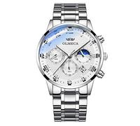 XWGlory Orologio Analogico Cronografo Da Polso Da Uomo Al Quarzo In Acciaio Inossidabile Di Moda Da Uomo