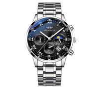 XWGlory Orologio Analogico Cronografo Da Polso Da Uomo Al Quarzo In Acciaio Inossidabile Di Moda Da Uomo