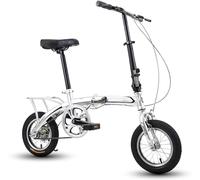 XWJBDF Bicicletta Pieghevole da 12 Pollici, Bici Urbane Compatte, Mini Bici Pieghevole Leggera per Bici da Lavoro, per Studenti E Adulti 1