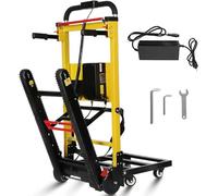 XWJBDF Carrello Saliscale Elettrico, Portata Massima 441 Lbs, Scaletta Elettrica per Scale su E Giù con Catene in Gomma per Spostare Facilmente Mobili Pesanti, Pieghevole