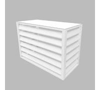 XWJOYW Copertura per condensatore AC per unità Esterne, Schermo Decorativo per la Privacy in Alluminio, Copertura per radiatore AC in Alluminio, Copertura per Pompa di Calore, Supporto per fioriera