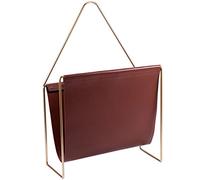 XWJOYW Portariviste da Terra Creativo in Pelle per riviste, Portadocumenti da scrivania, Portadocumenti, espositore per giornali, Decorazione per la casa (Colore: Marrone, Dimensioni: 40x46x12 cm)