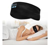 XWLEYW - Cuffie per dormire, senza fili, Bluetooth, con altoparlanti integrati, morbide cuffie per dormire lateralmente, yoga, viaggi, sport, gadget fantastici per uomini e donne (nero)