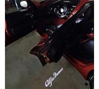 XWMRBD Luce di Benvenuto della Porta per Alfa Romeo Giulia Stelvio 147 Giulietta 159, Lampada da Proiezione Logo Portiera Auto, Entry proiettore Logo LED,E
