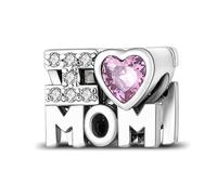 XWN Ciondolo Argento Sterling 925 con Cubic Zirconia Pendenti per Pandora Braccialetti, Compatibile con Braccialetti e Collane europei, perfetto Regali per Moglie e Ragazze