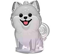 XWNGDAFEVF 3Pcs Transparent Storage Cute Puppy Pendant Fur Keepsake Keychain for Collecting Dog Hair,Pet Lover Collector Gift -Together Forever(3pcs, G)