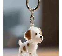 XWNGDAFEVF 3Pcs Transparent Storage Cute Puppy Pendant Fur Keepsake Keychain for Collecting Dog Hair,Pet Lover Collector Gift -Together Forever(3pcs, M)