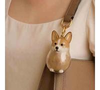 XWNGDAFEVF 3Pcs Transparent Storage Cute Puppy Pendant Fur Keepsake Keychain for Collecting Dog Hair,Pet Lover Collector Gift -Together Forever(3pcs, P)