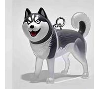 XWNGDAFEVF 3Pcs Transparent Storage Cute Puppy Pendant Fur Keepsake Keychain for Collecting Dog Hair,Pet Lover Collector Gift -Together Forever(3pcs, O)
