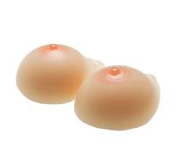 XWNGDAFEVF Silicone Breasts Form Women Breast Enhancement Falso Boobs Cosplay Prosthesis B -EE Cup(E Cup, Nude)
