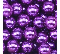 XWNXQ 100-1000 Pezzi 6-14 mm Perline di plastica Rotonde Lucide Non porose,Perline sciolte di Perle finte Colorate per Artigianato Fai da Te,riempitivo per vasi, Decorazione da Tavolo per Matrimoni